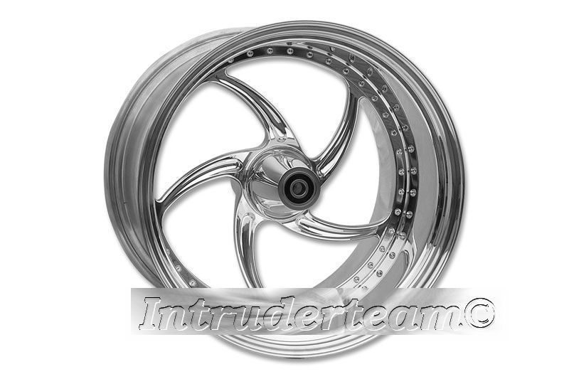 Rear Wheel CNC Alu SUN DF 8.5x18 Harley Davidson Dyna Softail 240 /250 /260 TÜV
