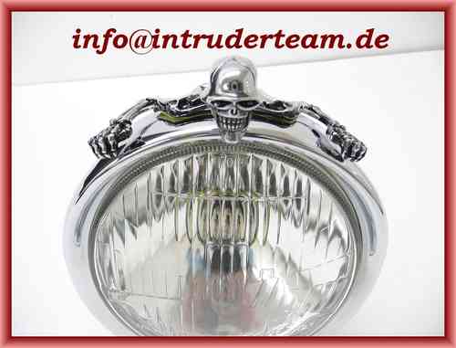 Skelett für Fender oder Scheinwerfer Skull ornament small Intruder Harley...