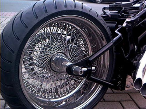 Hinterrad Komplett VA poliert 8,00x18 240 Speichen Harley Davidson