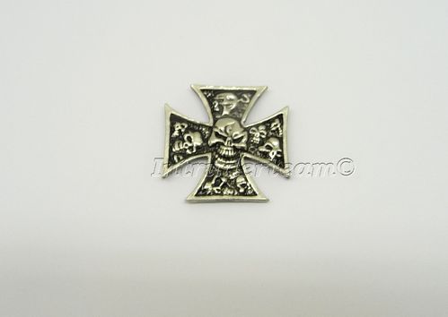 Emblem Grab Totenköpfe Eisernes Kreuz Grave X-small 40mm