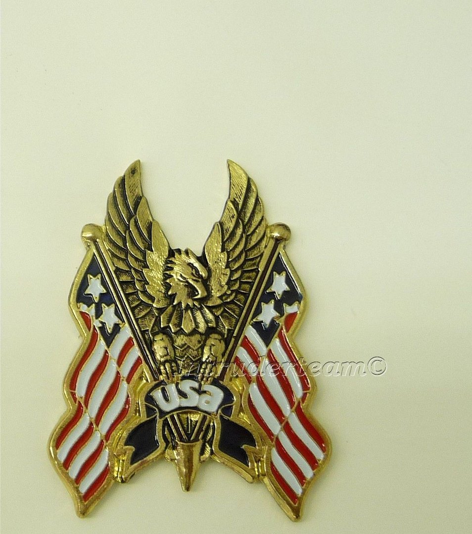 Emblem "Adler USA-Flagge" in gold look