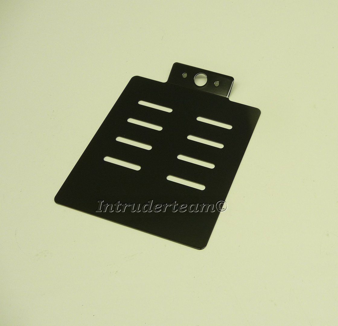 Kennzeichenplatte  VA in schwarz matt  License plate black 18x20
