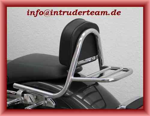Sissy Bar made of tube with cushion and carrier, HONDA VT 750 S RC58 2010-