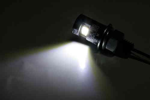 LED-Nummernschildbeleuchtung, rund, schwarz, M8, E-geprüft