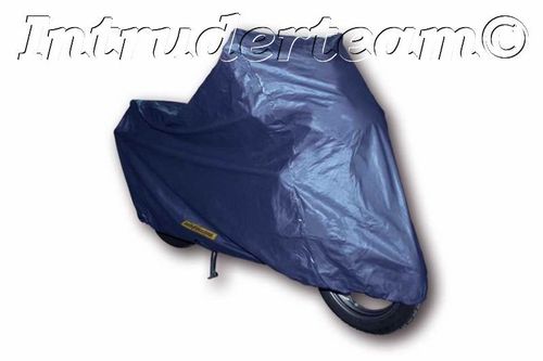 Motorcycle cover, blue, XXL, heat- UV resistant, with fleece.