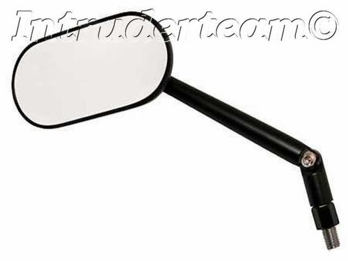 Universal mirror AGILA, oval head, black, adjustable stem