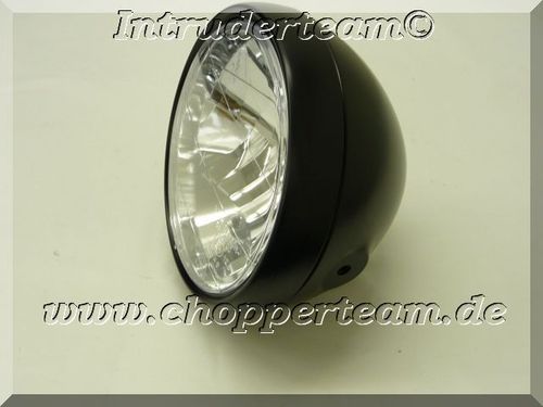 6-1/2 inch clear lens main headlamp for side mount, E-mark