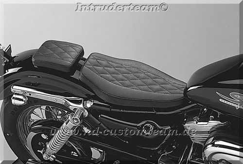Sitz Sozius " Cobra " für Harley Davidson Sportster ( Ab Bj. 96.. )